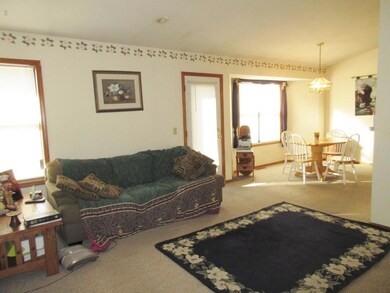 Large living room open to dining area!
