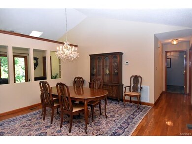 Dining room view into the Sunroom.
