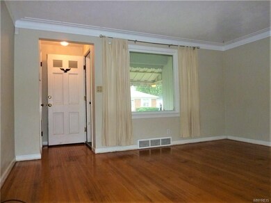 The front room has a great picture window overlook
