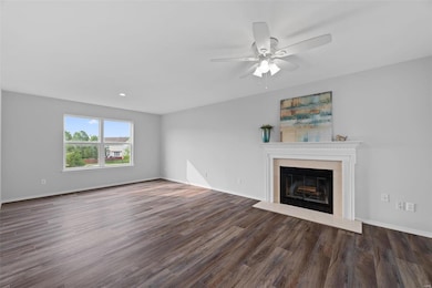 Wood burning fireplace is a highlight in the entry