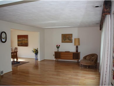 Living Room. Beautiful newer Hardwood floors in th