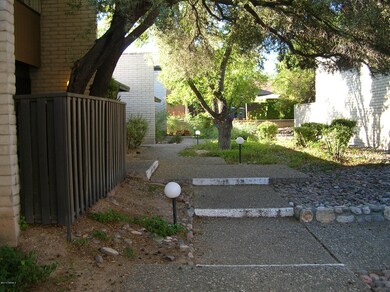 Walk way to unit