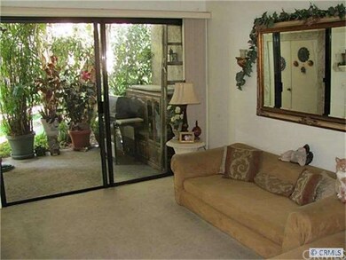 View of patio from living room