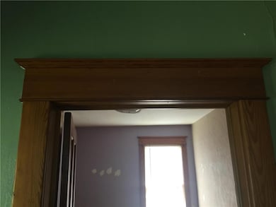 Original trim around a doorway.