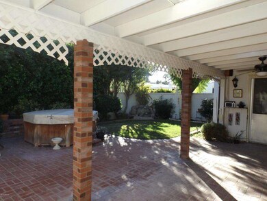 BACK YARD WITH SPA