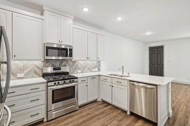 Open kitchen to dining and living area