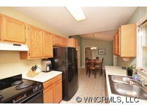 Functional galley kitchen.