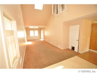 Great Room. Skylights, cathedral ceilings and a sl