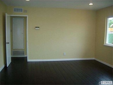 Living room with laminate floors.