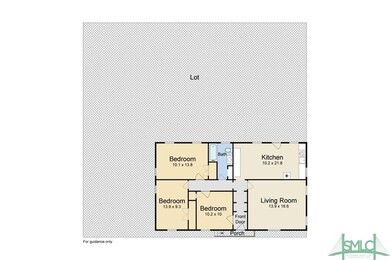 Current building has been used as a 3 bedroom/1 ba