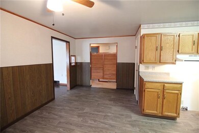 Dining room off of the open kitchen space.