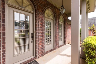 covered front porch and entrance