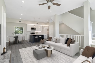 This living is extremely spacious and features til