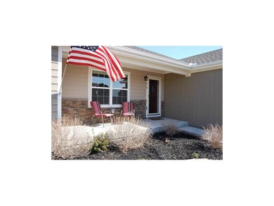 Spacious front porch perfect for sipping your morn