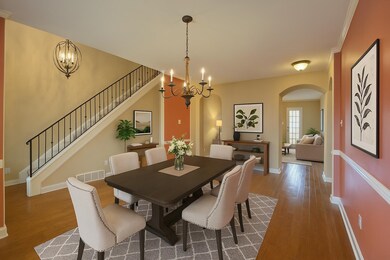 Enjoy formal entertaining in the elegant dining ro