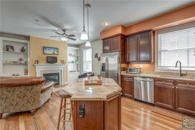 Kitchen with adjoining family room/sitting area