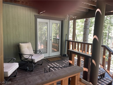 Deck with french doors
