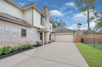 This home features a convenient and welcoming driv