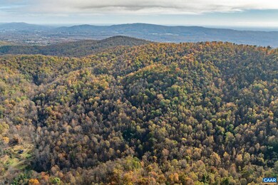 Aerial looking north towards Charlottesville.