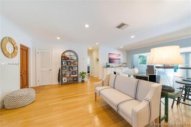 Solid bamboo wood floors throughout the house