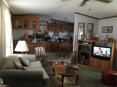 View from the front door. This mobile home is heat