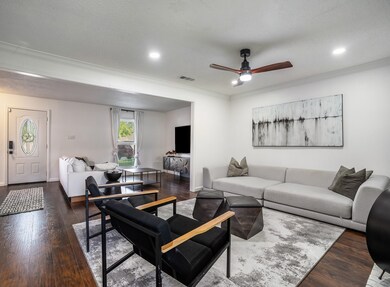 Family room opens to living room