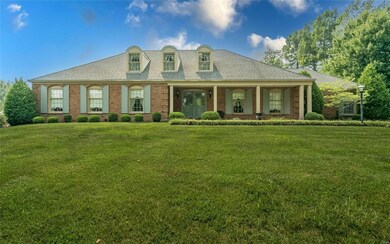 Traditional elevation on gorgeous 1 acre level lot