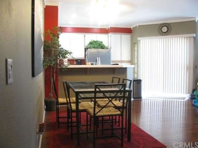 Dining Room, Kitchen & sliding door to balcony
