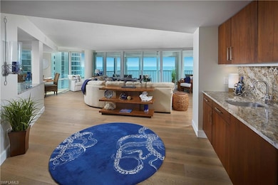Living room featuring light hardwood / wood-style 