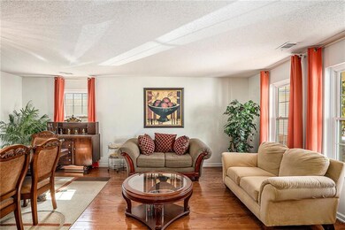 Living room is open to the dining area
