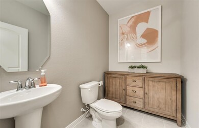 Powder bath downstairs *Photos of furnished model.