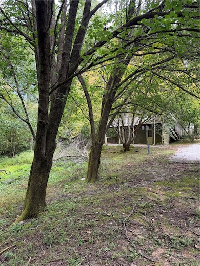 Land between houses.