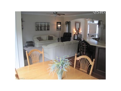 This is the view from the dining area back into th