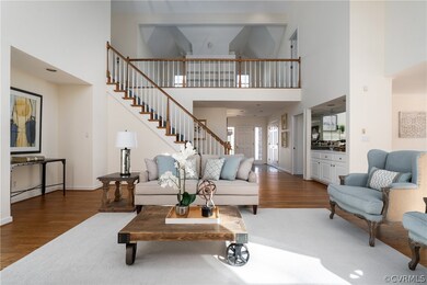 Light-filled Great Room with Fireplace and Wet Bar