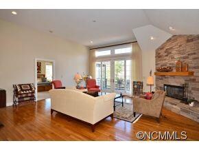 Great room with fireplace