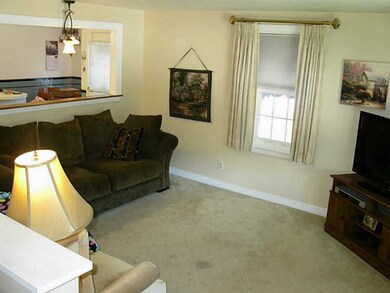 Living Room. Bright living room, hardwoods under c