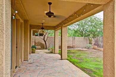 Extensive back covered patio