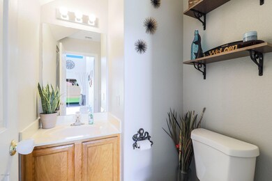 Convenient half bath downstairs