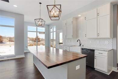 Custom walnut hardwood island counter top.  Beauti
