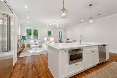Open kitchen and living space