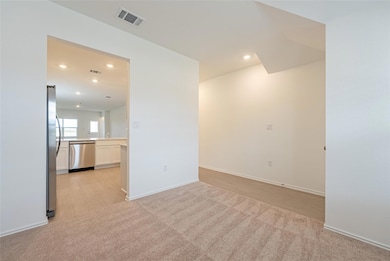 Unfurnished room featuring recessed lighting and 