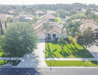 Aerial shoot of impressive roof line