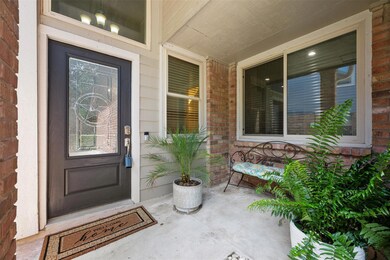 Property entrance with a porch