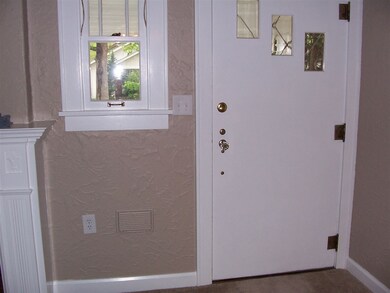 This door is original to the house.  Note the mail