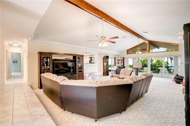 Large family room with high impact sliding glass d
