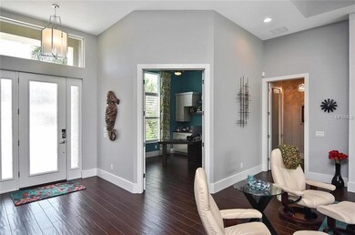 Living room, foyer to office