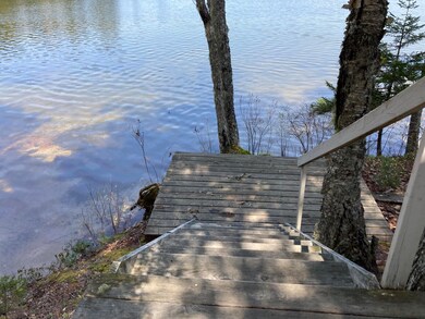 Steps to water.