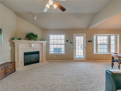 View from entry into living room