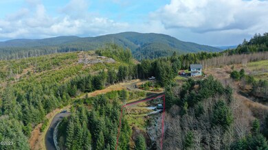 Drone view of lot and valley