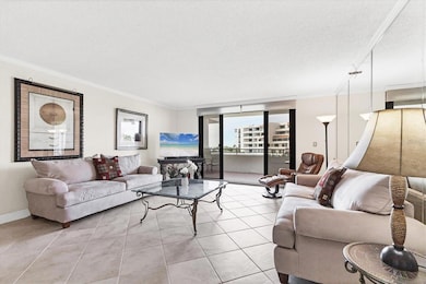 Living room has a gulf view